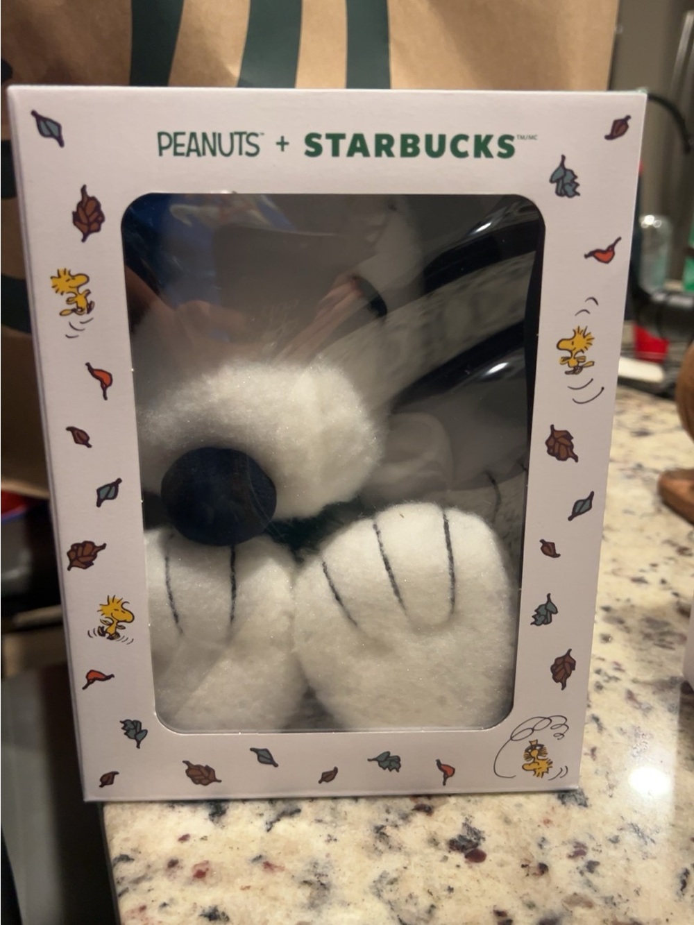 Peanuts x Starbucks Snoopy Plush - White new in box never opened